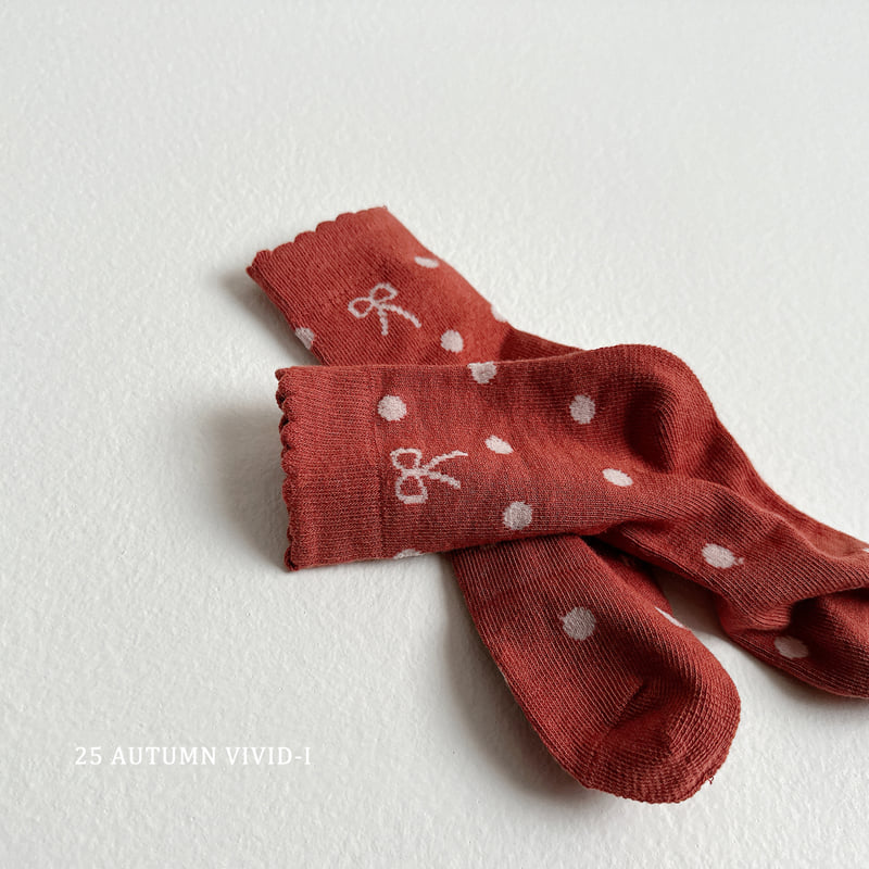Vivid I - Korean Children Fashion - #magicofchildhood - Ribbon Socks Set - 7
