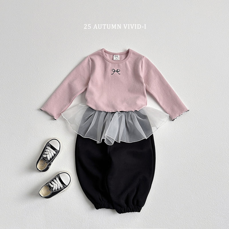 Vivid I - Korean Children Fashion - #magicofchildhood - Ribbon Embossed Sweatshirt - 6