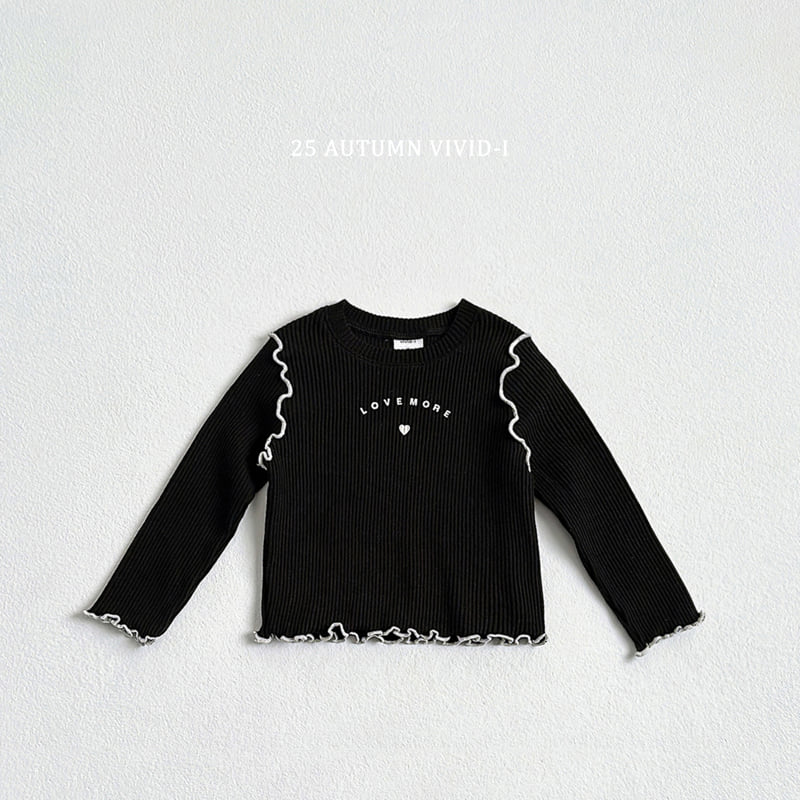 Vivid I - Korean Children Fashion - #magicofchildhood - Love Ribbed Wing Tee - 6