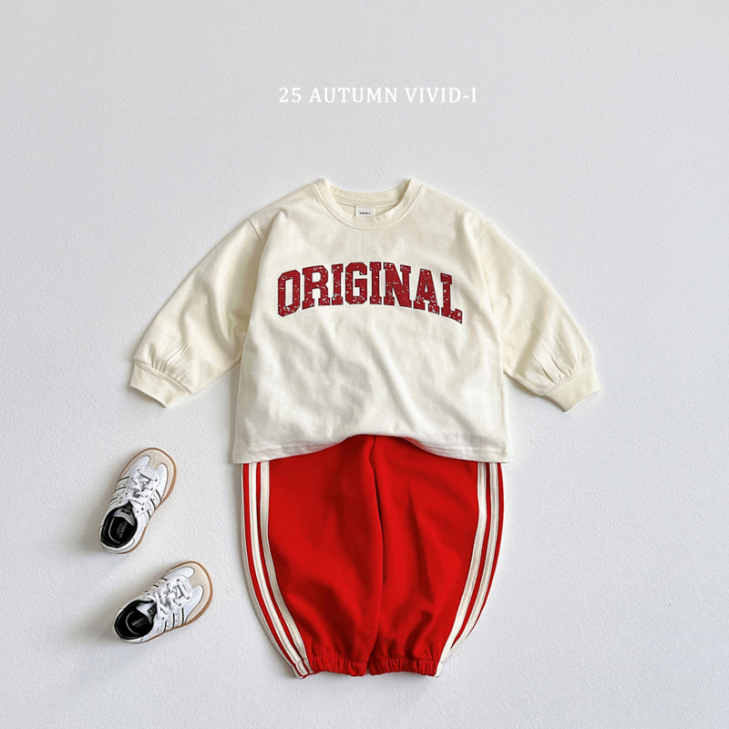 Vivid I - Korean Children Fashion - #magicofchildhood - Triple Line Jogger Pants - 7