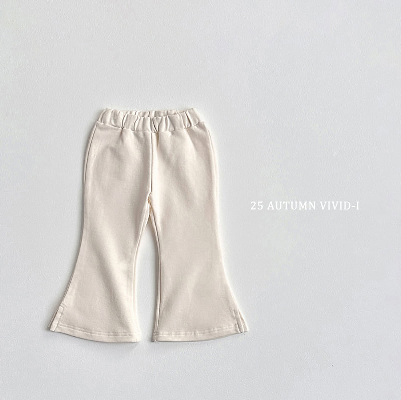 Vivid I - Korean Children Fashion - #minifashionista - Slit Bootcut Pants - 3