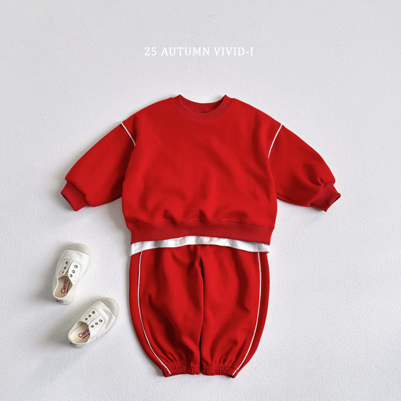 Vivid I - Korean Children Fashion - #magicofchildhood - Piping Sweatshirt - 4