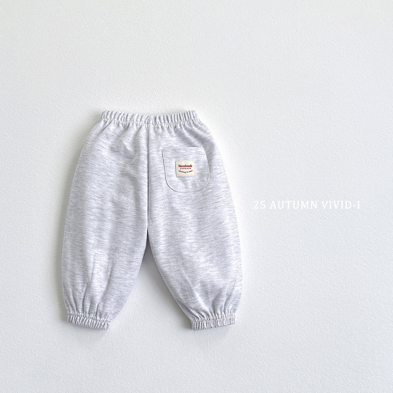 Vivid I - Korean Children Fashion - #minifashionista - Label Pintuck Jogger Pants - 5