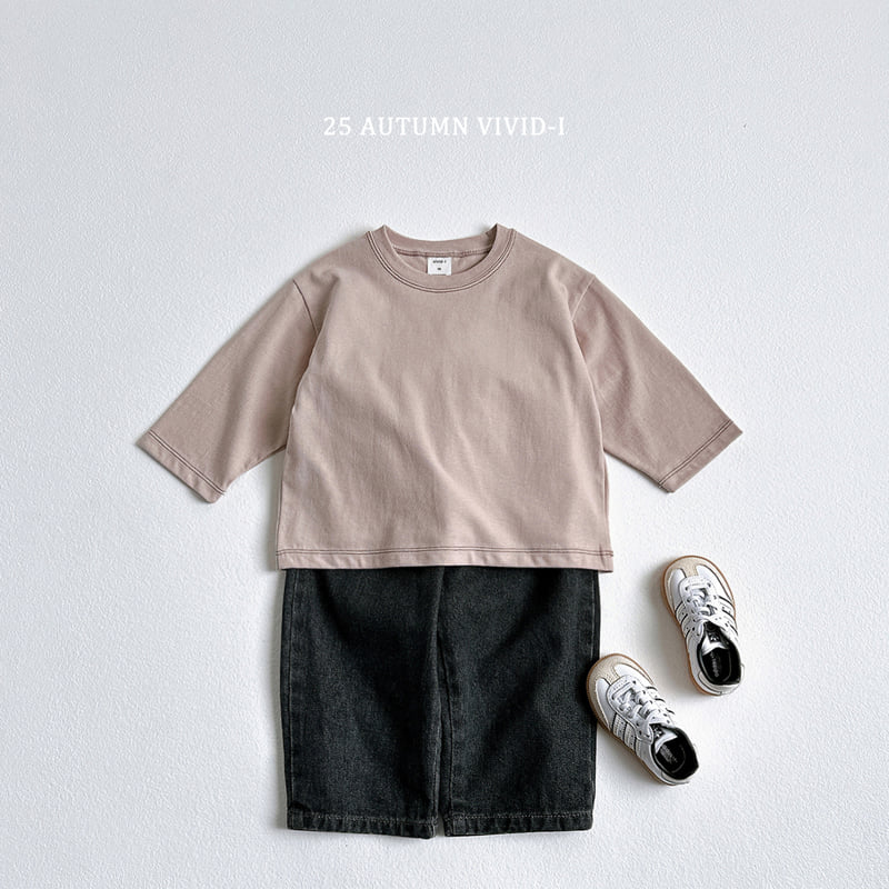 Vivid I - Korean Children Fashion - #minifashionista - Line Stitch Tee - 10