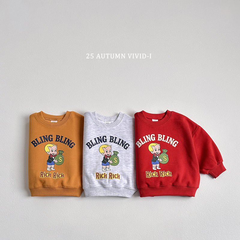 Vivid I - Korean Children Fashion - #minifashionista - Rich Rich Sweatshirt