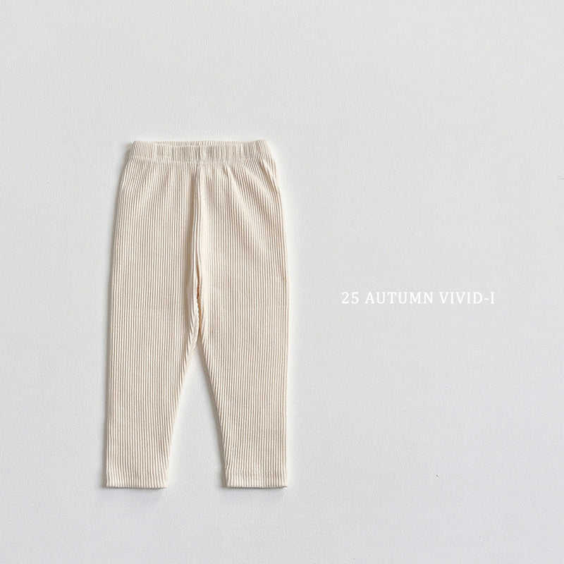Vivid I - Korean Children Fashion - #magicofchildhood - Fall Ribbed Leggings - 4