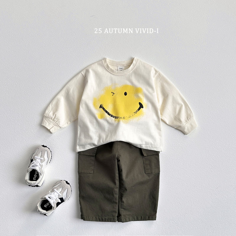 Vivid I - Korean Children Fashion - #minifashionista - Vintage Smile Tee - 6