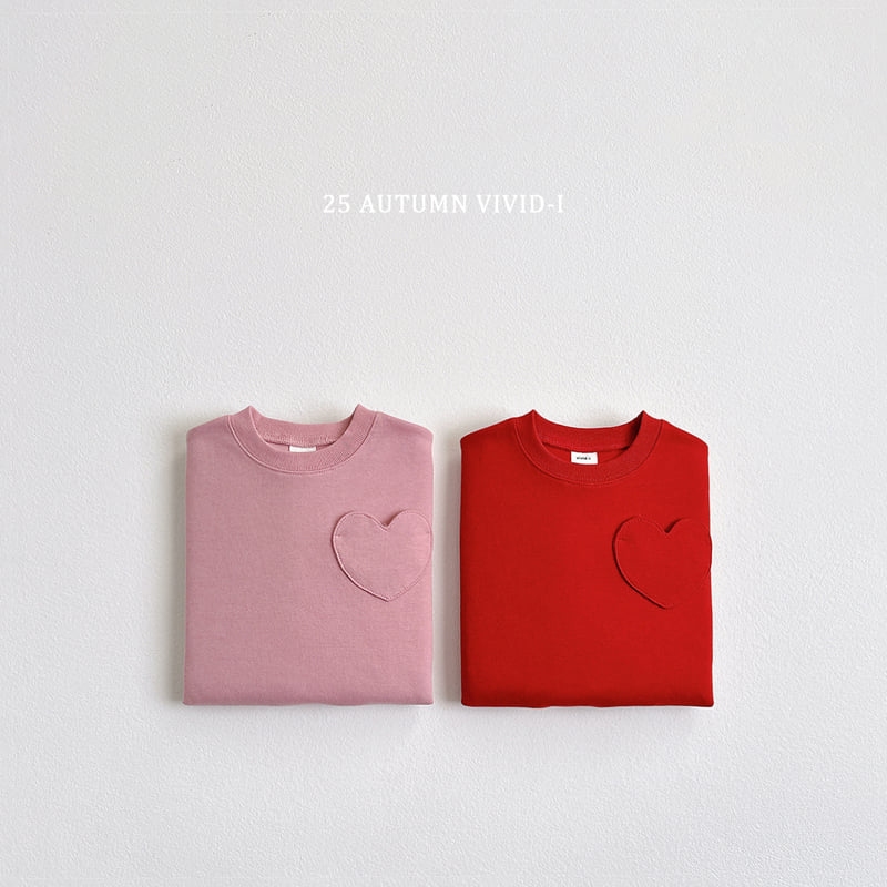 Vivid I - Korean Children Fashion - #minifashionista - Heart Pocket Sweatshirt - 3