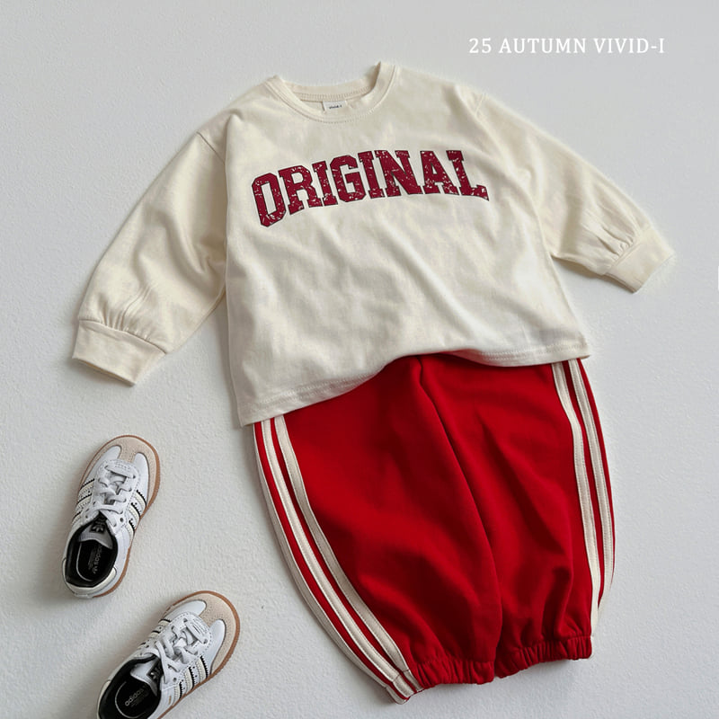 Vivid I - Korean Children Fashion - #minifashionista - Triple Line Jogger Pants - 8