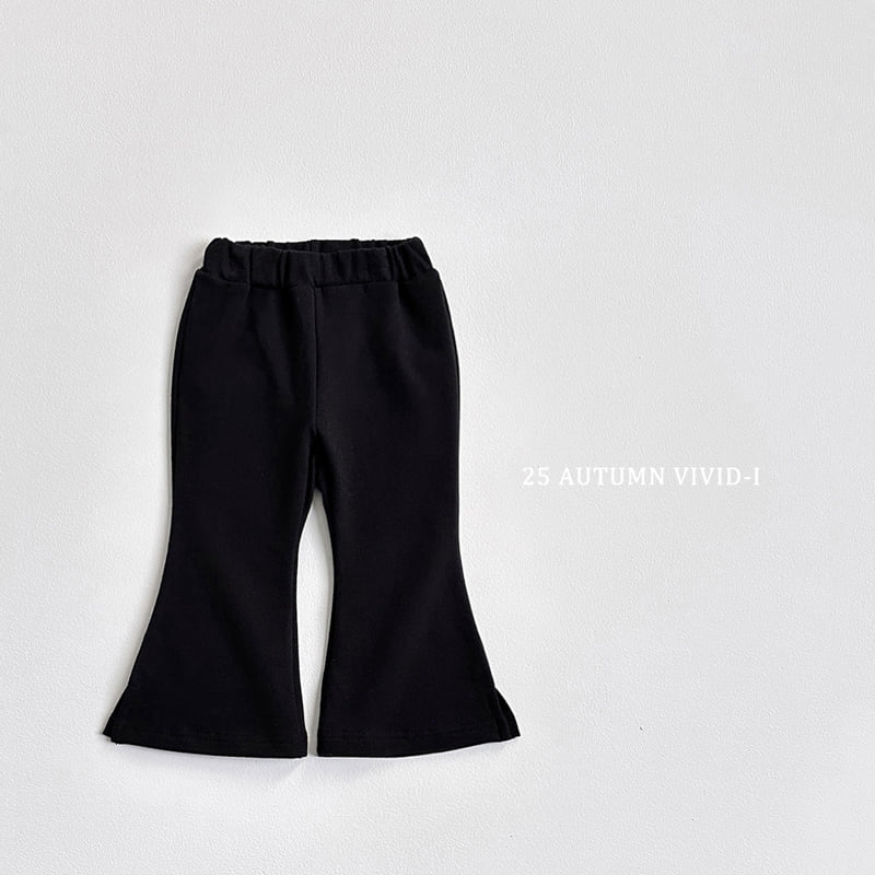 Vivid I - Korean Children Fashion - #minifashionista - Slit Bootcut Pants - 4