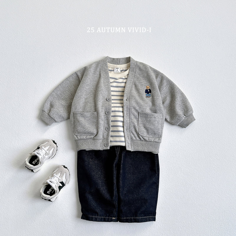 Vivid I - Korean Children Fashion - #prettylittlegirls - Cuff Stripe Tee - 9