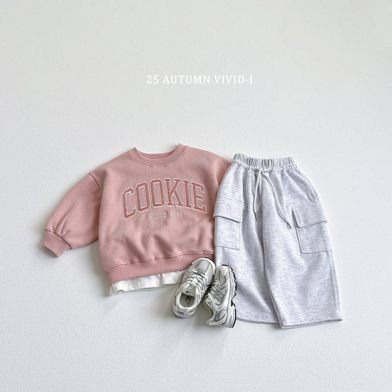 Vivid I - Korean Children Fashion - #prettylittlegirls - Cookie Sweatshirt - 8