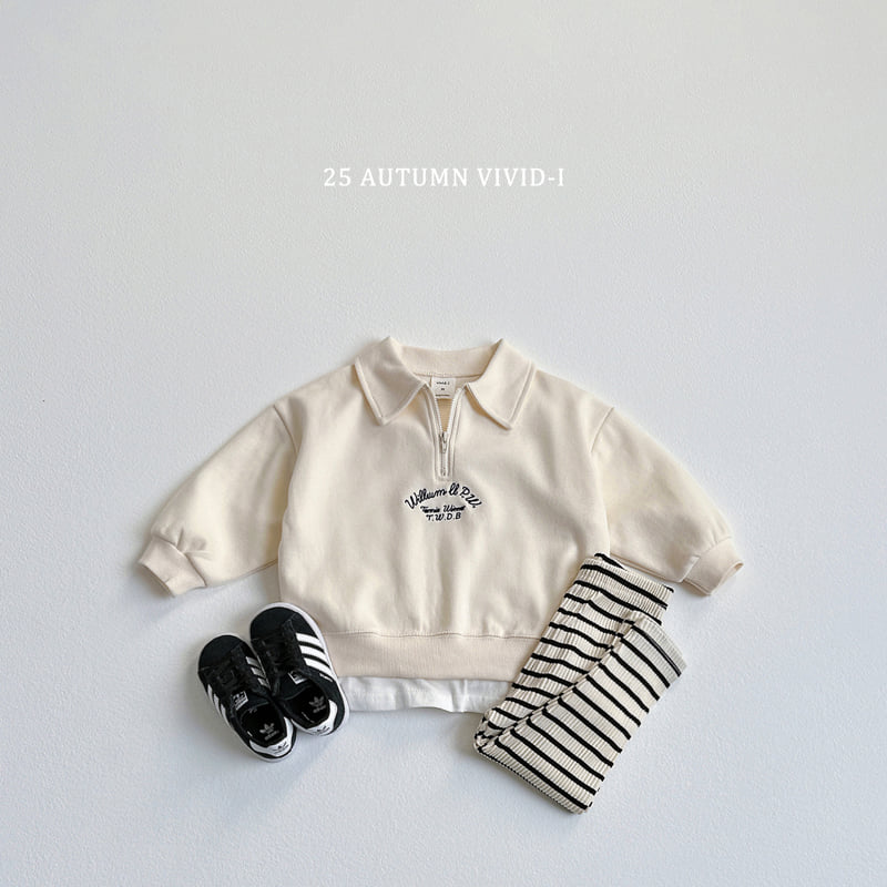 Vivid I - Korean Children Fashion - #prettylittlegirls - Ribbed Striped Leggings - 10