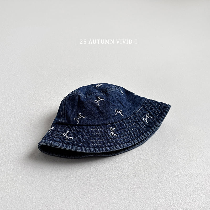 Vivid I - Korean Children Fashion - #prettylittlegirls - Ribbon Denim Bucket Hat - 5