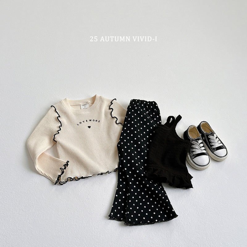 Vivid I - Korean Children Fashion - #prettylittlegirls - Love Ribbed Wing Tee - 8