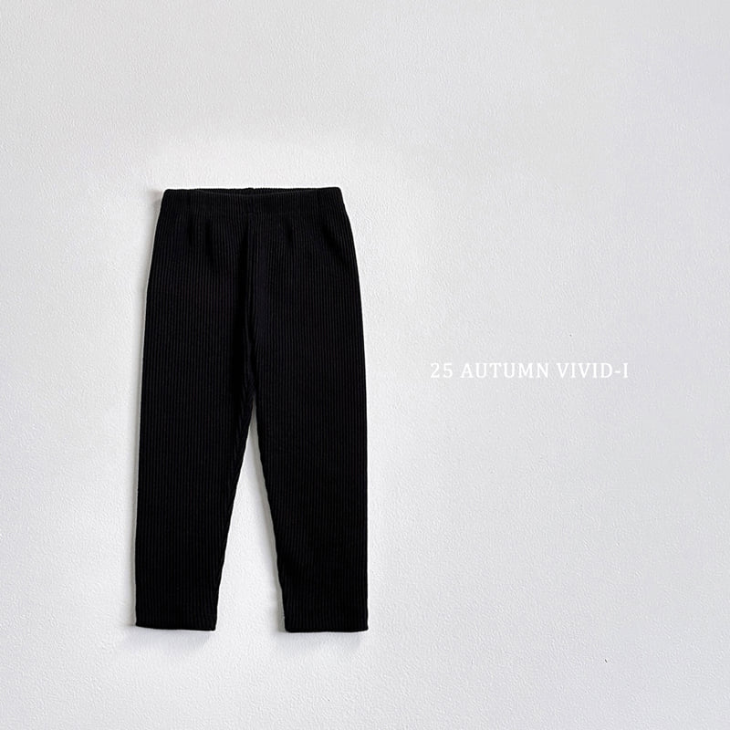 Vivid I - Korean Children Fashion - #prettylittlegirls - Fall Ribbed Leggings - 5