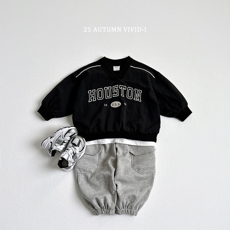 Vivid I - Korean Children Fashion - #prettylittlegirls - Houston Crinkle Sweatshirt - 10
