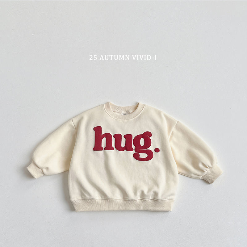 Vivid I - Korean Children Fashion - #prettylittlegirls - Hug Embossed Sweatshirt - 3