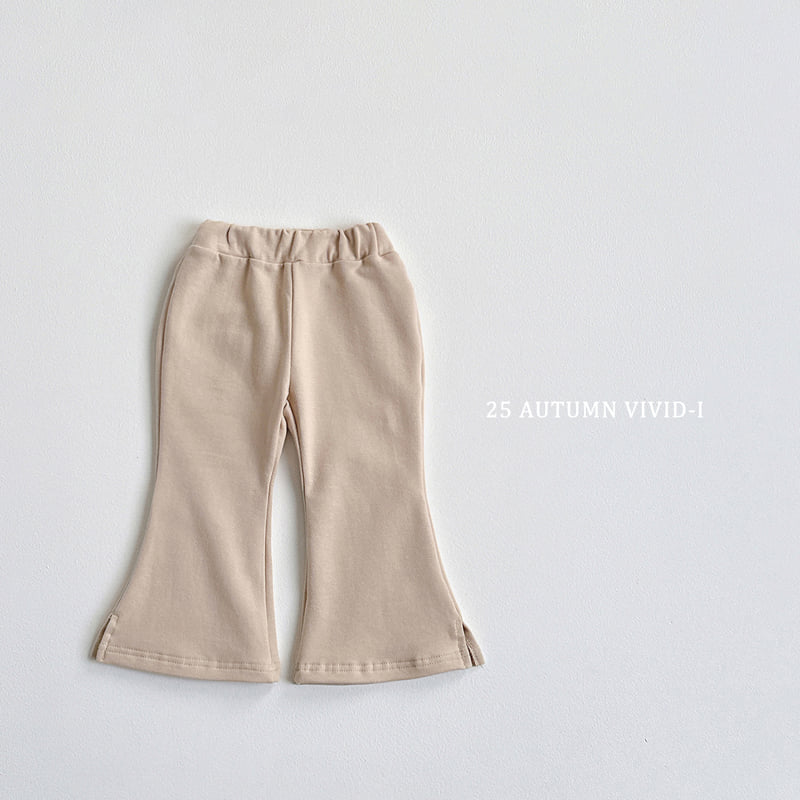 Vivid I - Korean Children Fashion - #stylishchildhood - Slit Bootcut Pants - 7