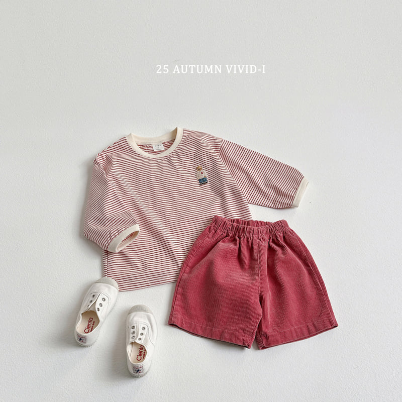 Vivid I - Korean Children Fashion - #stylishchildhood - Corduroy Shorts - 12