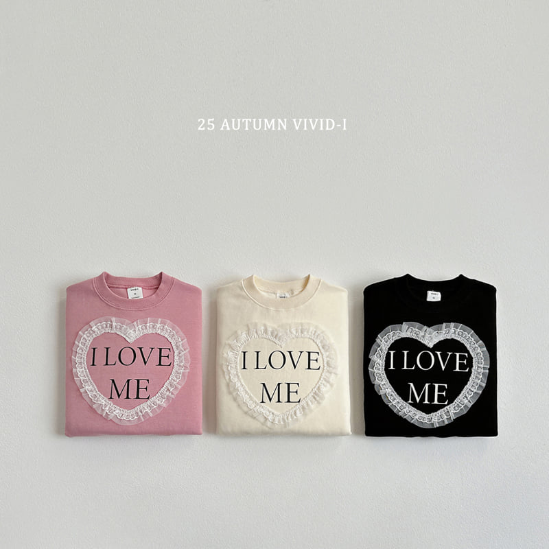 Vivid I - Korean Children Fashion - #stylishchildhood - Lace Heart Sweatshirt