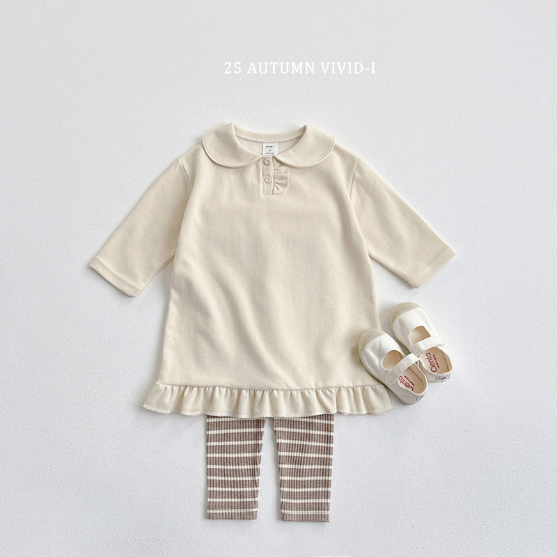 Vivid I - Korean Children Fashion - #stylishchildhood - Buttoned Frill One-piece - 7