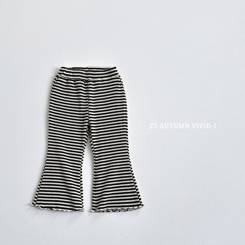 Vivid I - Korean Children Fashion - #stylishchildhood - Striped Bootcut Pants - 3