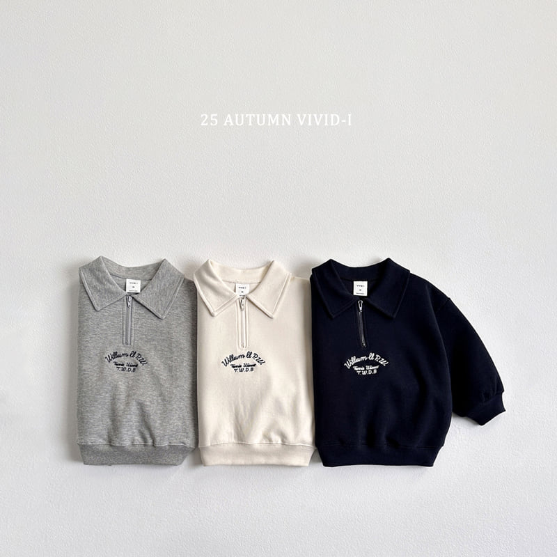 Vivid I - Korean Children Fashion - #todddlerfashion - Embroidery Anorak Sweatshirt