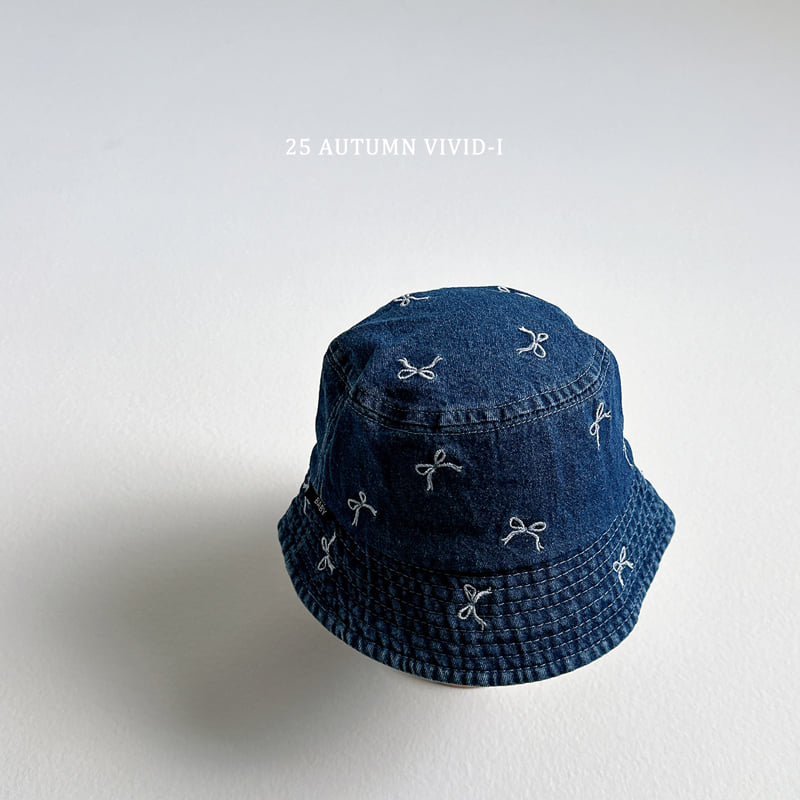 Vivid I - Korean Children Fashion - #todddlerfashion - Ribbon Denim Bucket Hat - 6