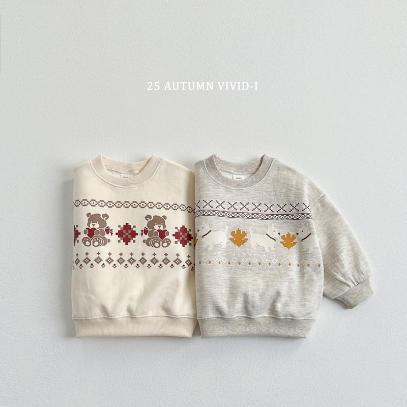 Vivid I - Korean Children Fashion - #todddlerfashion - Nordic Sweatshirt