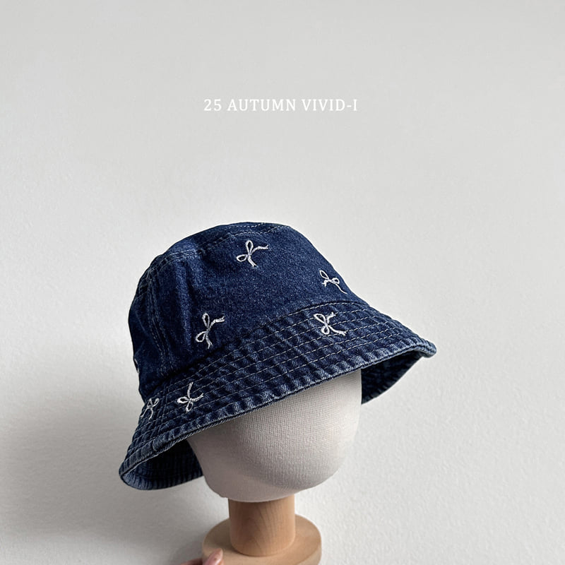 Vivid I - Korean Children Fashion - #toddlerclothing - Ribbon Denim Bucket Hat - 7