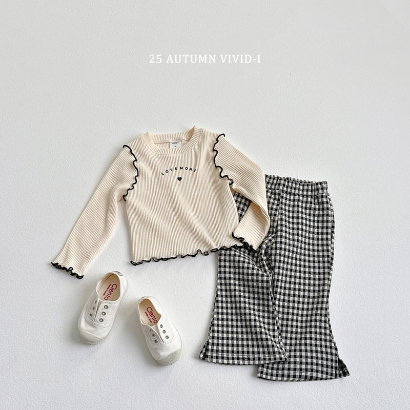Vivid I - Korean Children Fashion - #toddlerclothing - Love Ribbed Wing Tee - 10