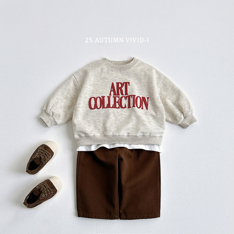 Vivid I - Korean Children Fashion - #toddlerclothing - Art Embossed Sweatshirt - 9