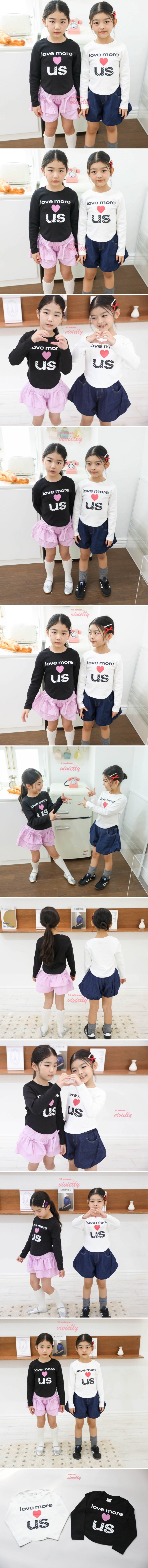 Vivielly - Korean Children Fashion - #discoveringself - Love Us Tee - 2