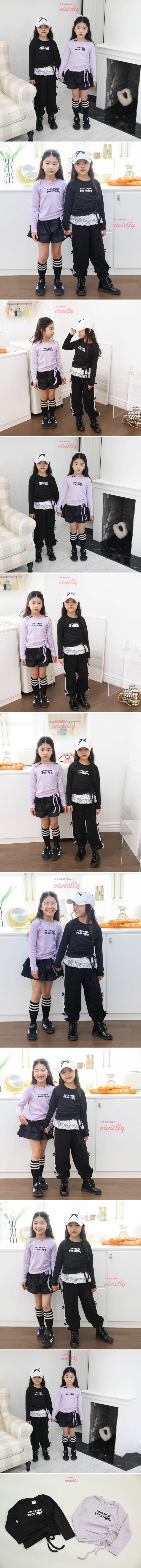 Vivielly - Korean Children Fashion - #littlefashionista - Pony Drawstring Tee - 2