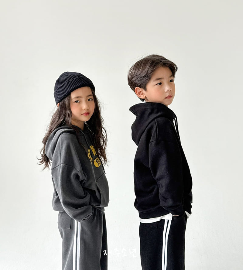 Witty Boy - Korean Children Fashion - #childofig - Double Line Track Pants (Black) - 2