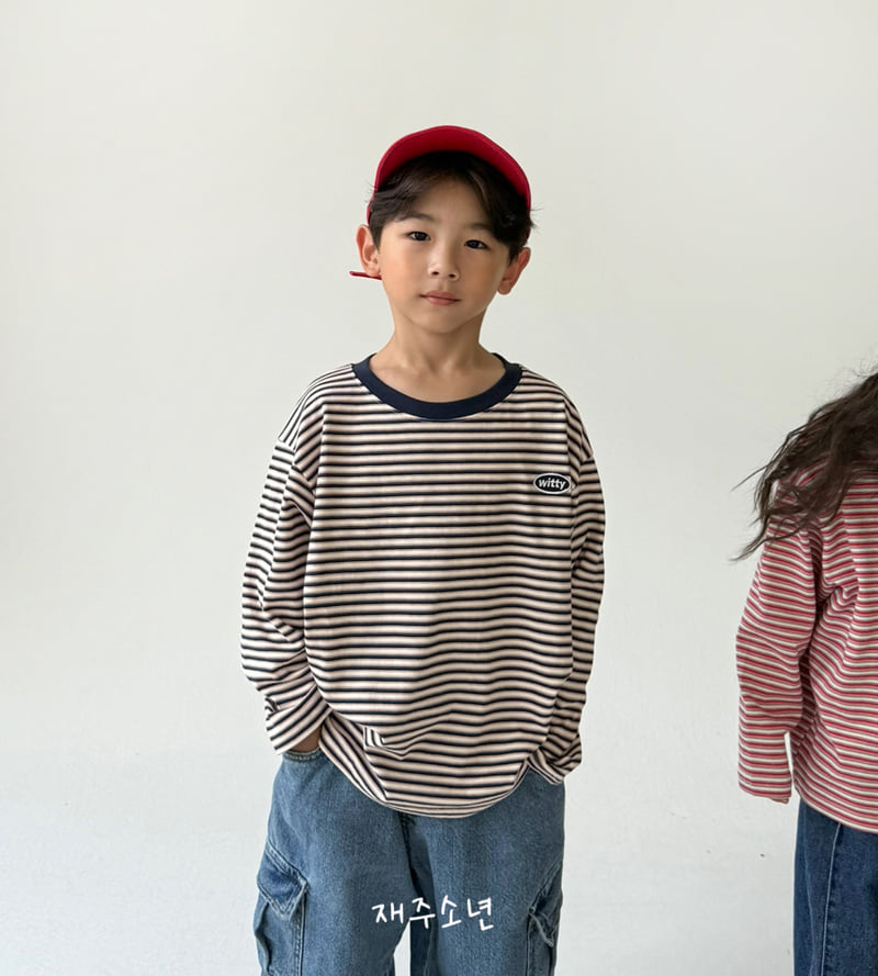 Witty Boy - Korean Children Fashion - #childofig - Genie Striped Tee - 11