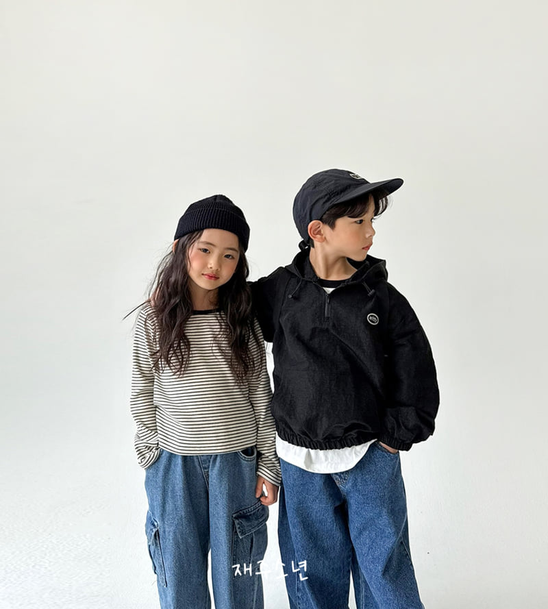 Witty Boy - Korean Children Fashion - #childofig - Jenny Ribbed Stripe Tee - 5