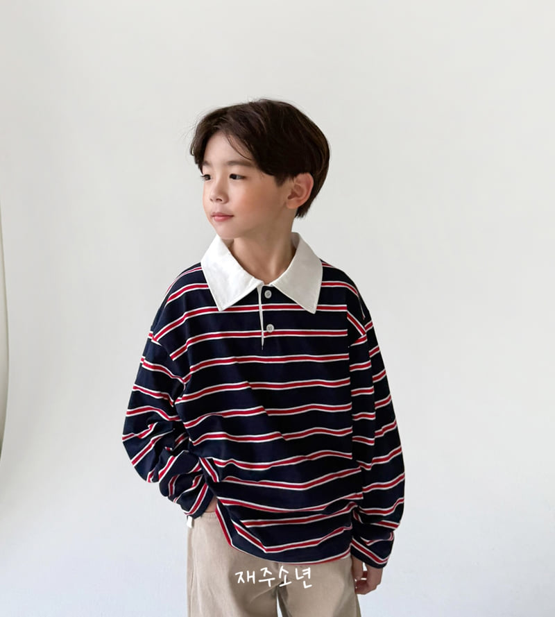 Witty Boy - Korean Children Fashion - #designkidswear - Milano Collar Tee - 7