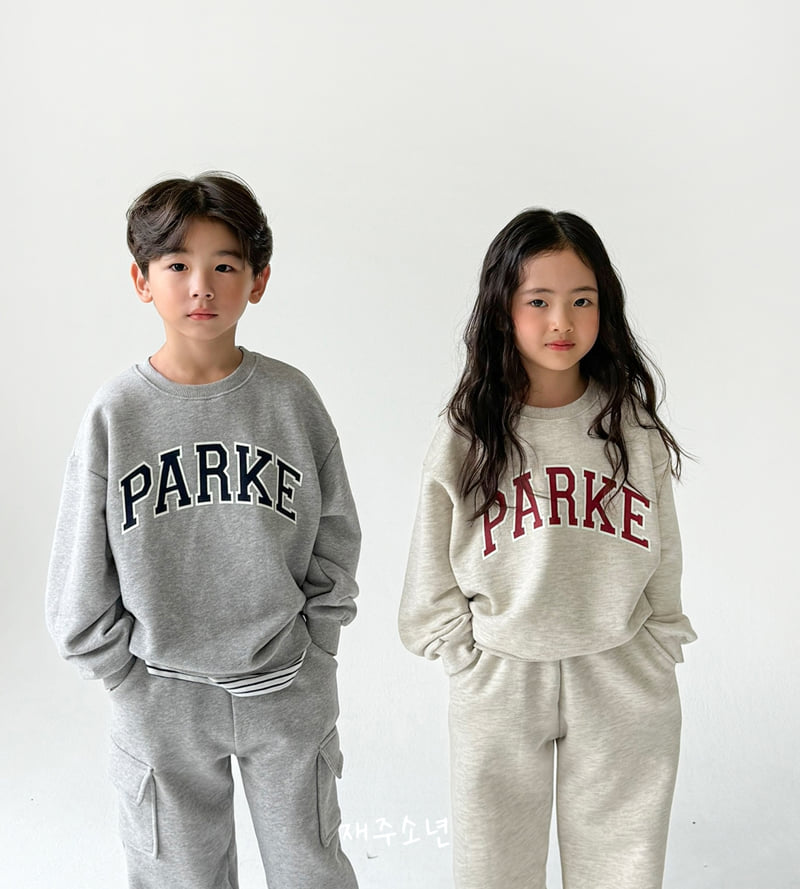 Witty Boy - Korean Children Fashion - #designkidswear - Parquet Sweatshirt