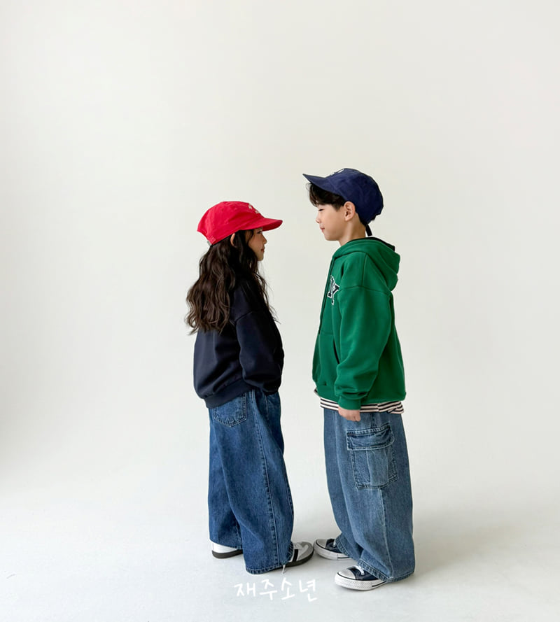 Witty Boy - Korean Children Fashion - #discoveringself - Hip Cargo Denim Pants - 12
