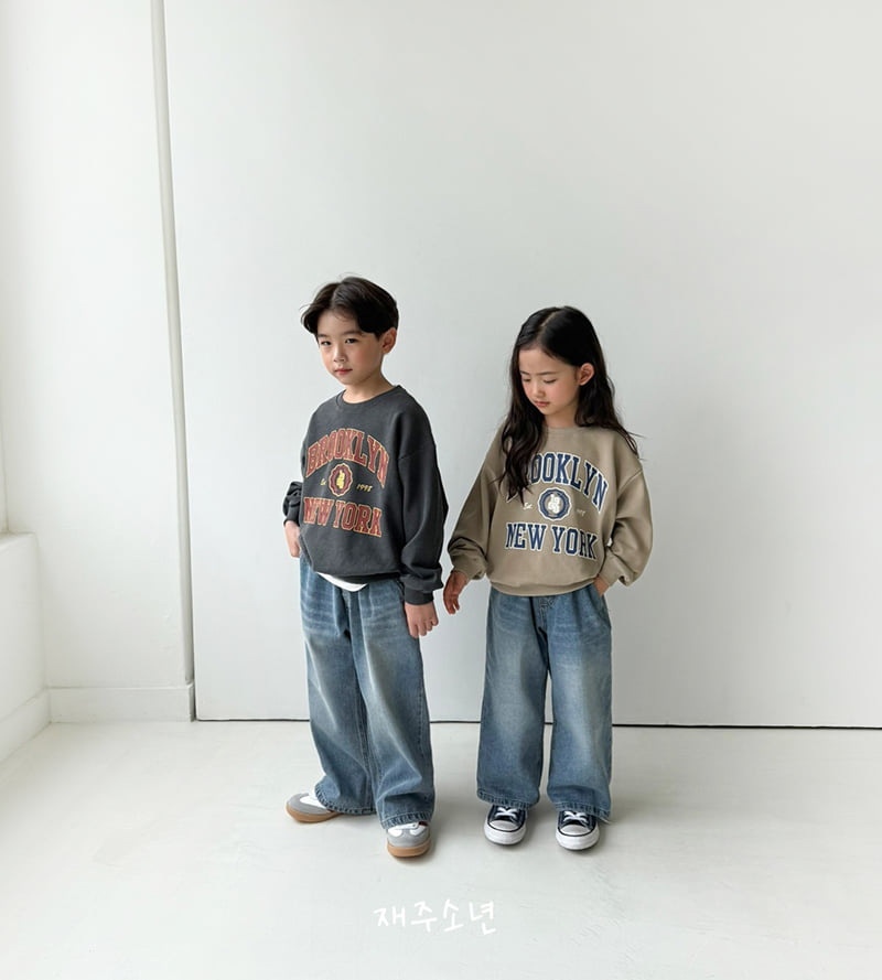 Witty Boy - Korean Children Fashion - #discoveringself - Old School Denim Pants - 4