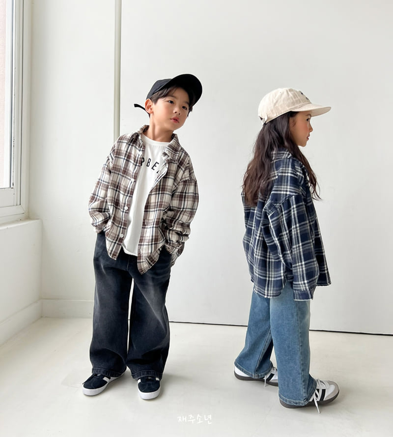 Witty Boy - Korean Children Fashion - #kidsshorts - Signature Stretch Denim Pants - 12