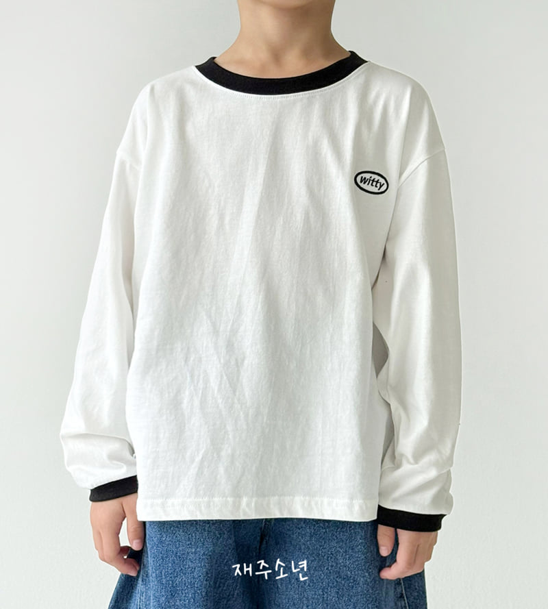 Witty Boy - Korean Children Fashion - #kidsshorts - Witty Ringer Tee - 6