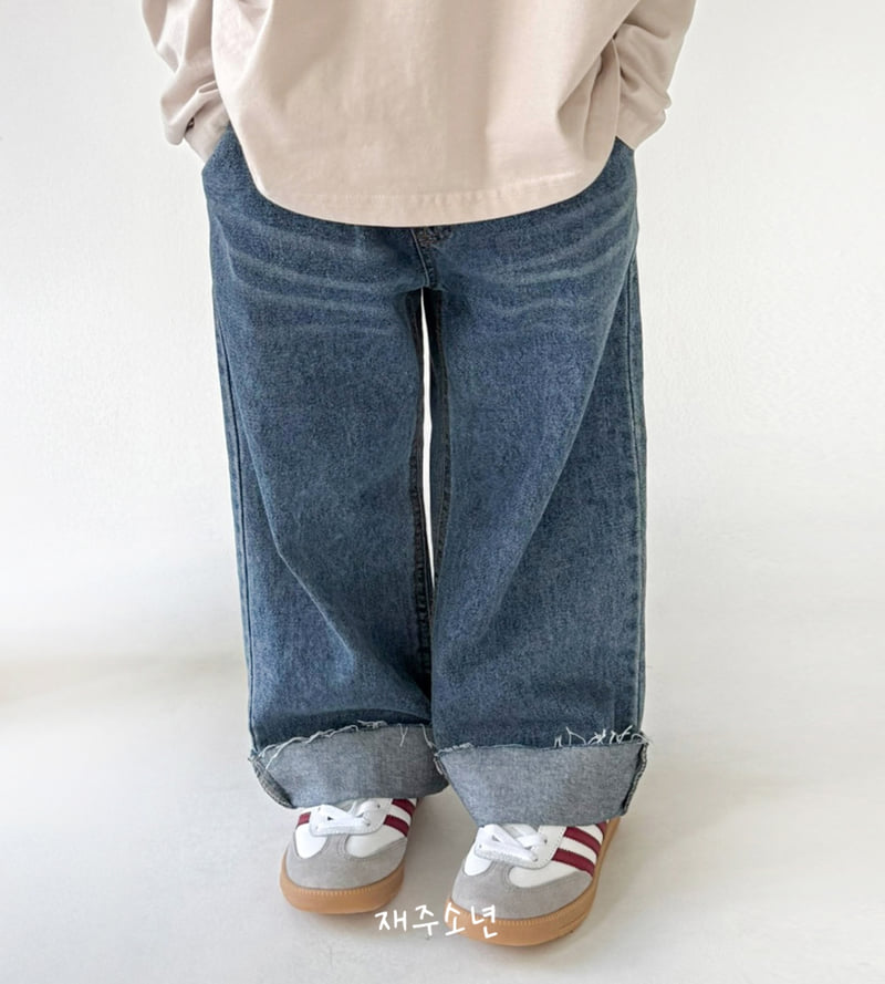 Witty Boy - Korean Children Fashion - #kidsshorts - Real Street Denim Pants