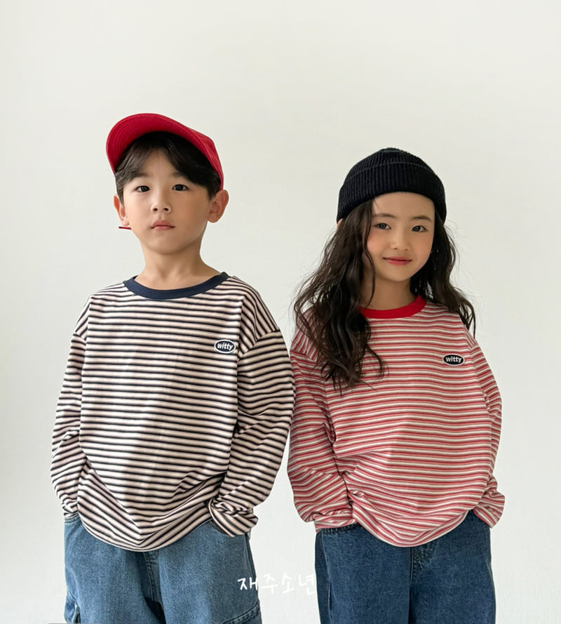 Witty Boy - Korean Children Fashion - #kidsstore - Genie Striped Tee