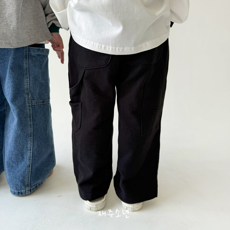 Witty Boy - Korean Children Fashion - #kidsstore - Carpenter Training Pants - 8