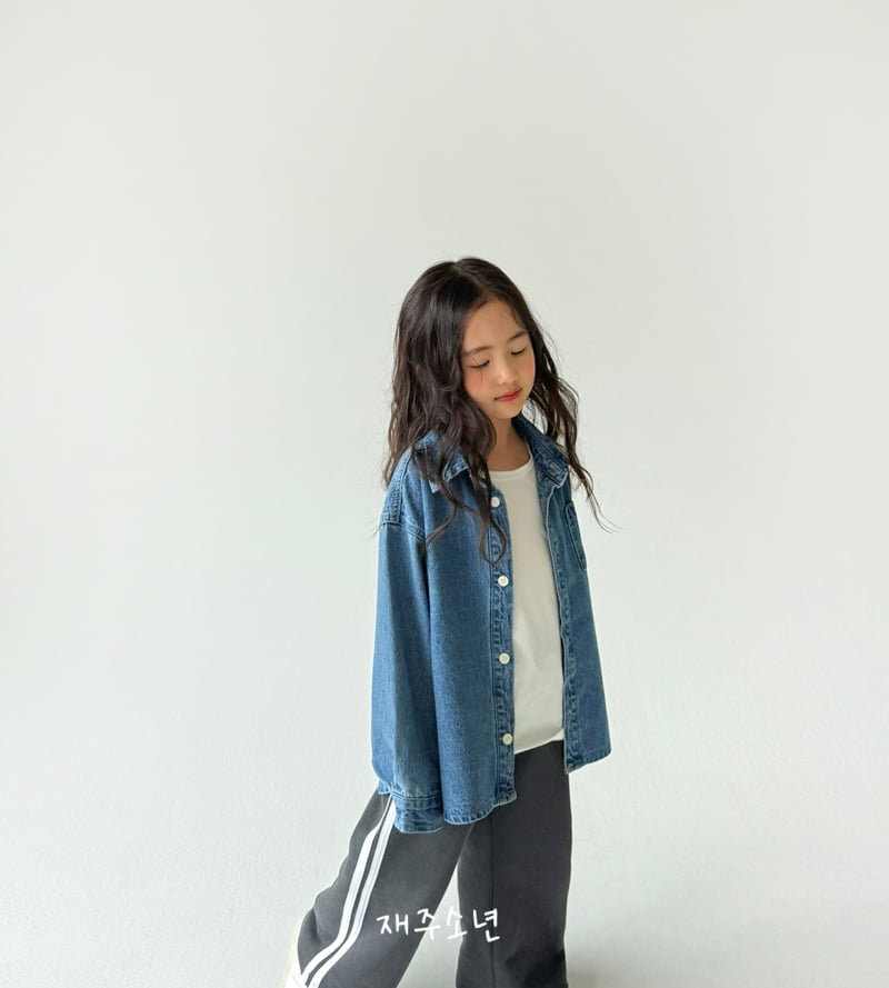 Witty Boy - Korean Children Fashion - #kidzfashiontrend - Authentic Denim Shirt - 8
