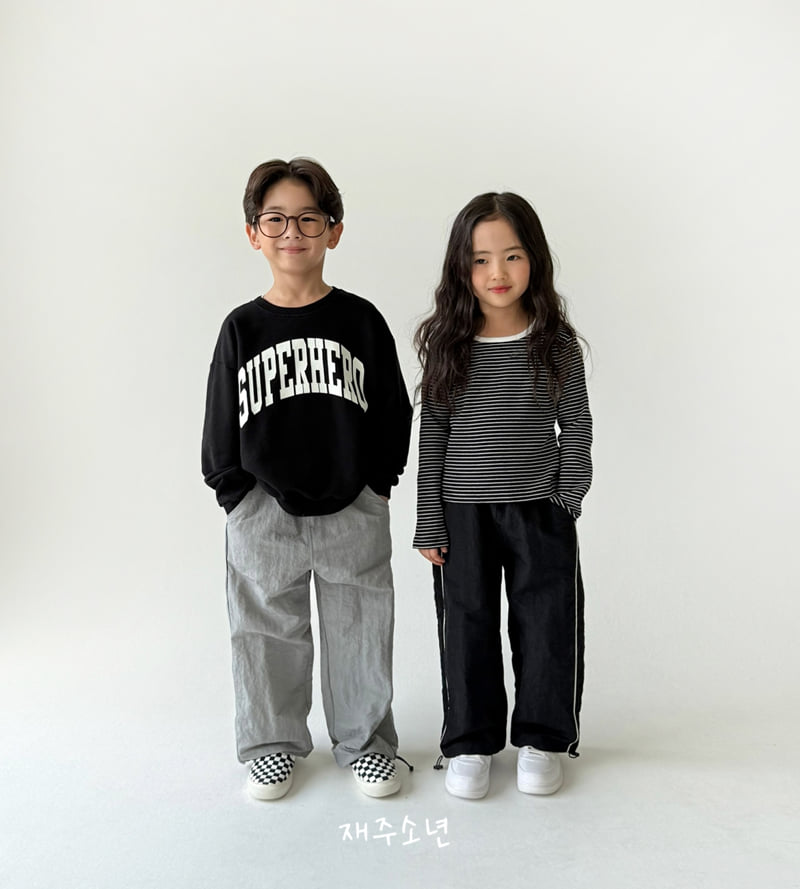 Witty Boy - Korean Children Fashion - #kidzfashiontrend - Jenny Ribbed Stripe Tee - 12