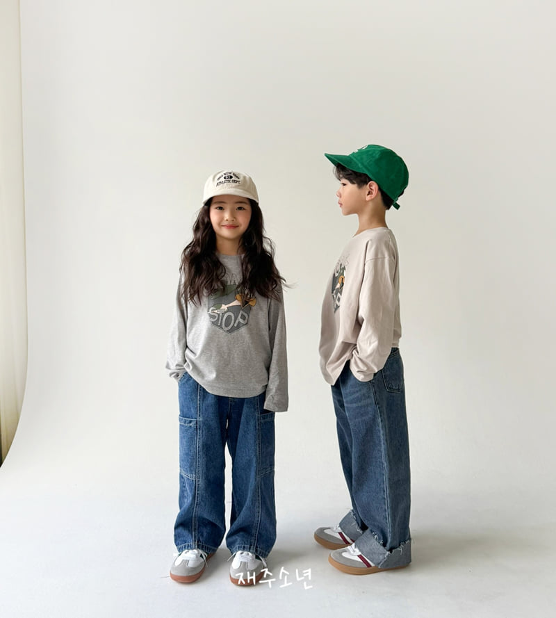 Witty Boy - Korean Children Fashion - #kidzfashiontrend - Euro Pocket Denim Pants - 8